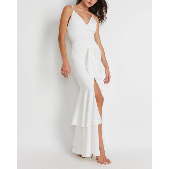 PATBO BO RUFFLE MAXI DRESS - Picture 2 of 8